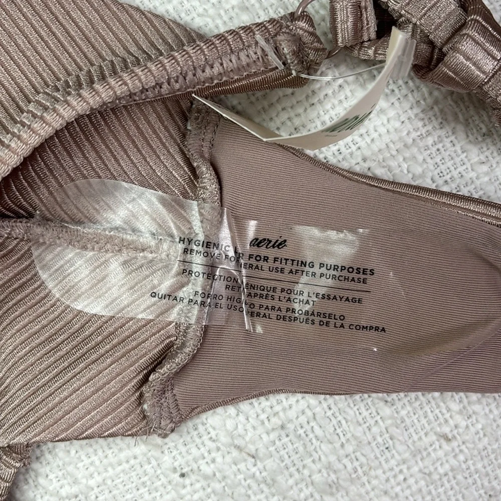 NWT Aerie Ribbed Side Tie Bikini Bottoms